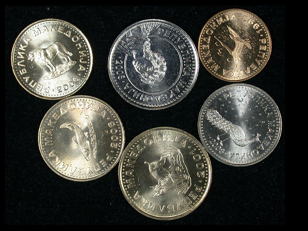 Macedonia Set of 6 Coins